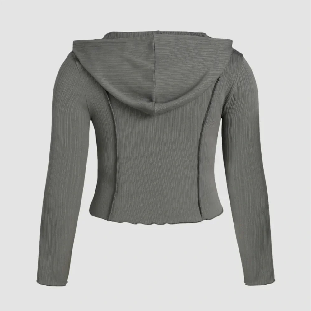 Plus Button Hoodie - Picture 2 of 4